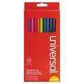 Universal Woodcase Colored Pencils, 3 mm, Assorted Lead/Barrel Colors, PK24 UNV55324